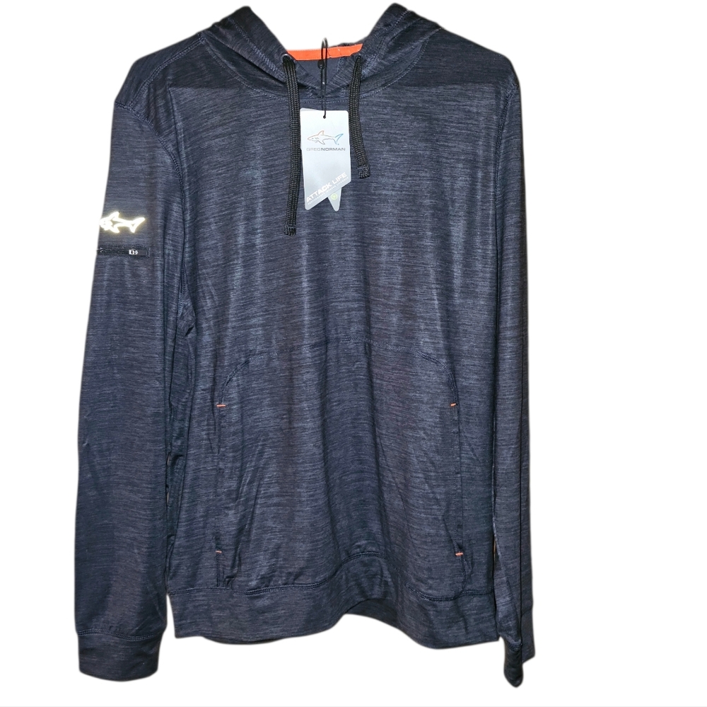 Greg Norman Golf Collection Dark Gray Hoodie